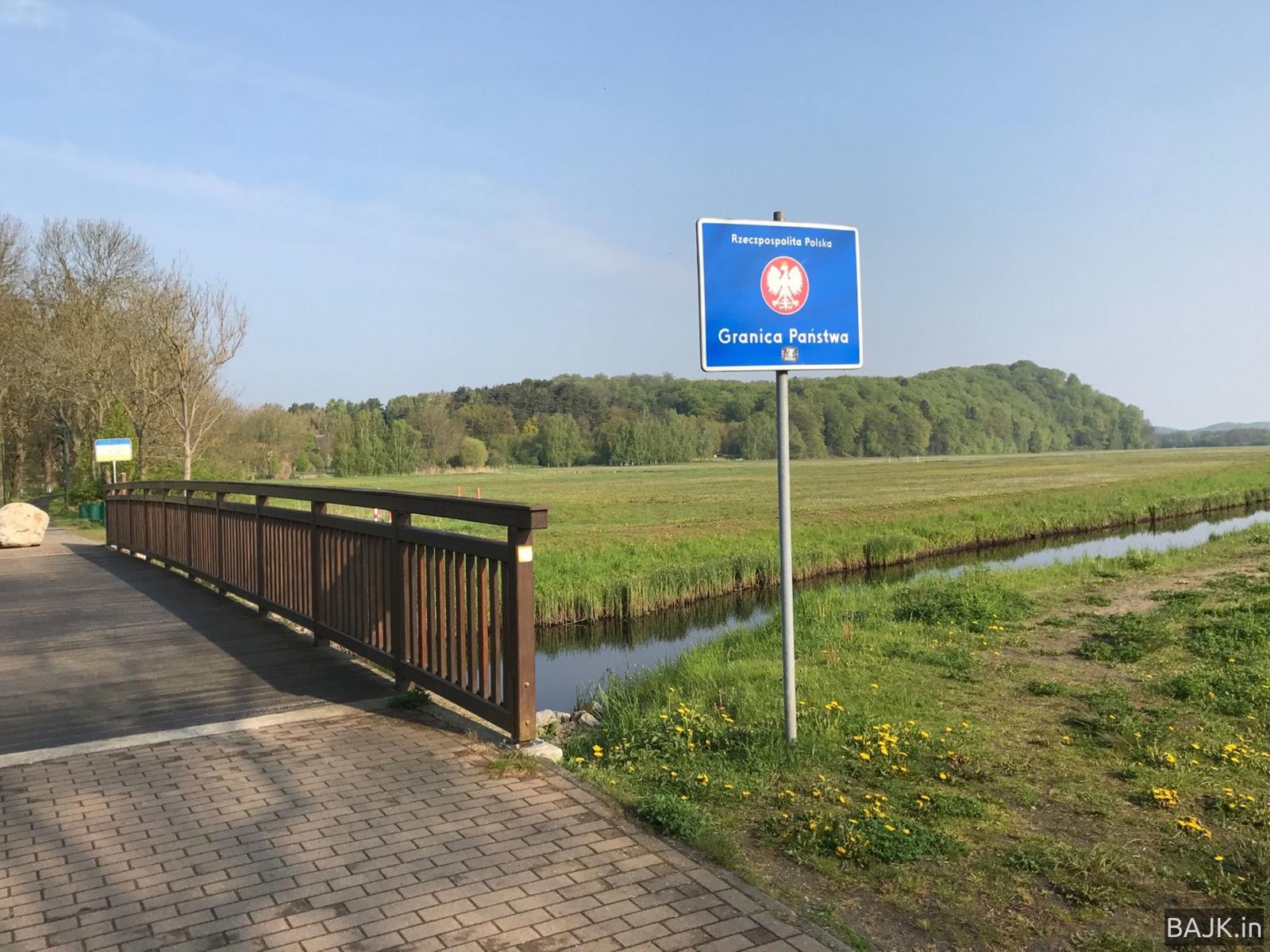 Świnoujście wzdłuż granicy PL-DE