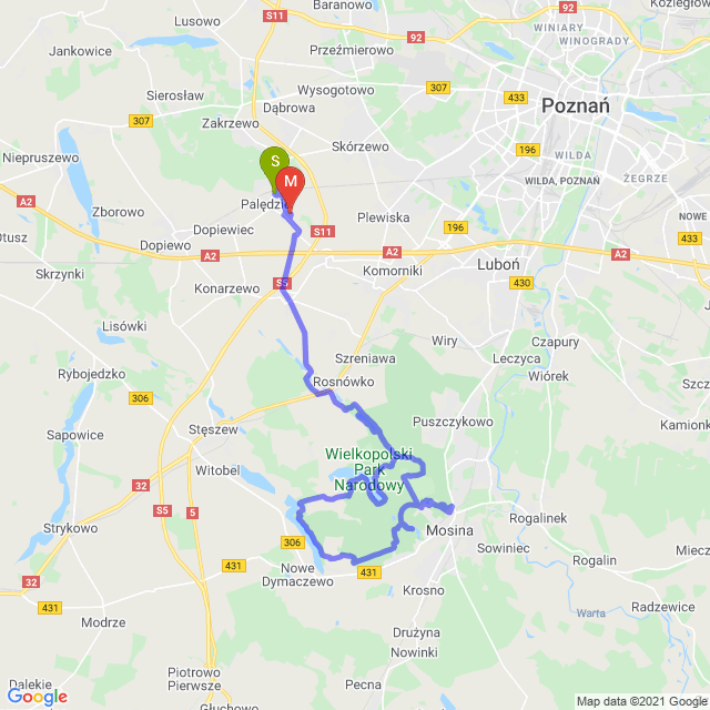 Mapa trasy Klasyk WPN