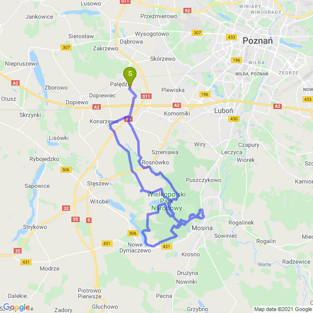 Mapa trasy Klasyk WPN