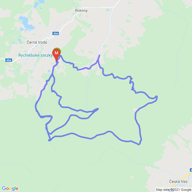 Mapa trasy Rychleby to jest to