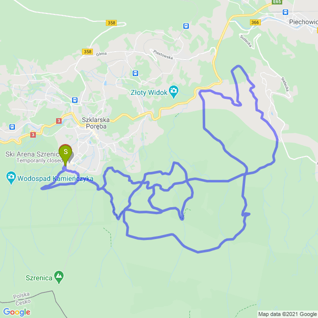 Mapa trasy Bike Adventure ostatni etap