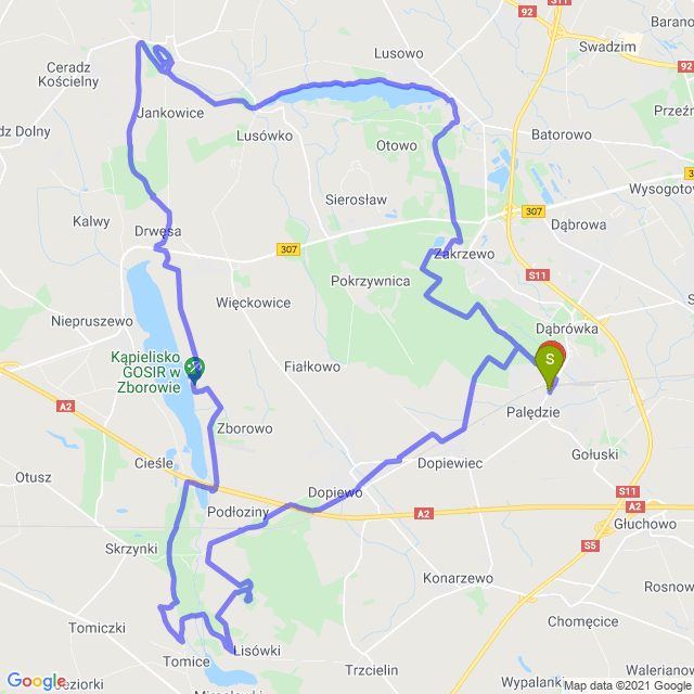 Mapa trasy Klasyczne kółko lokalne