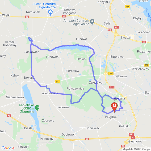 Mapa trasy Idealny październik