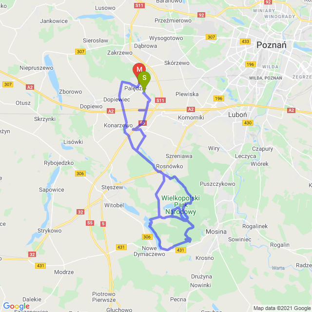 Mapa trasy Klasyk WPN