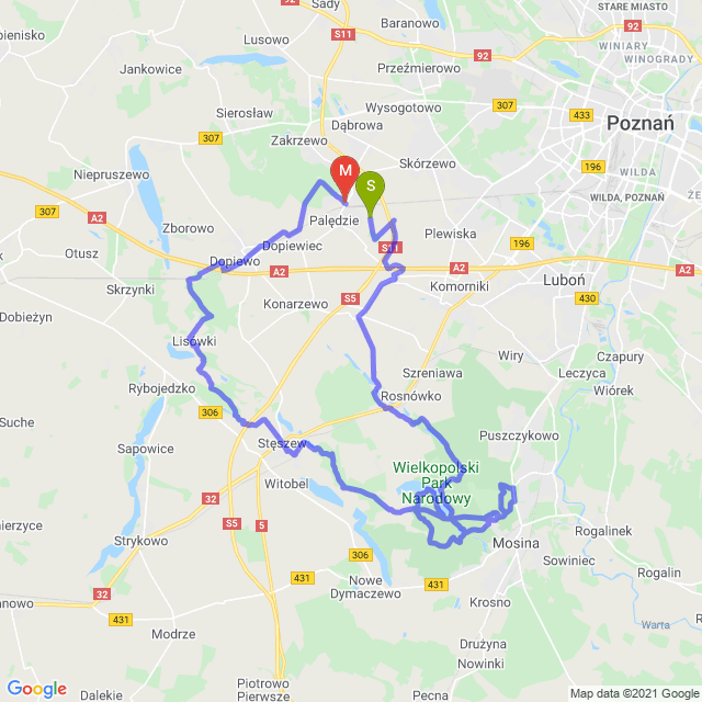 Mapa trasy Klasyk WPN