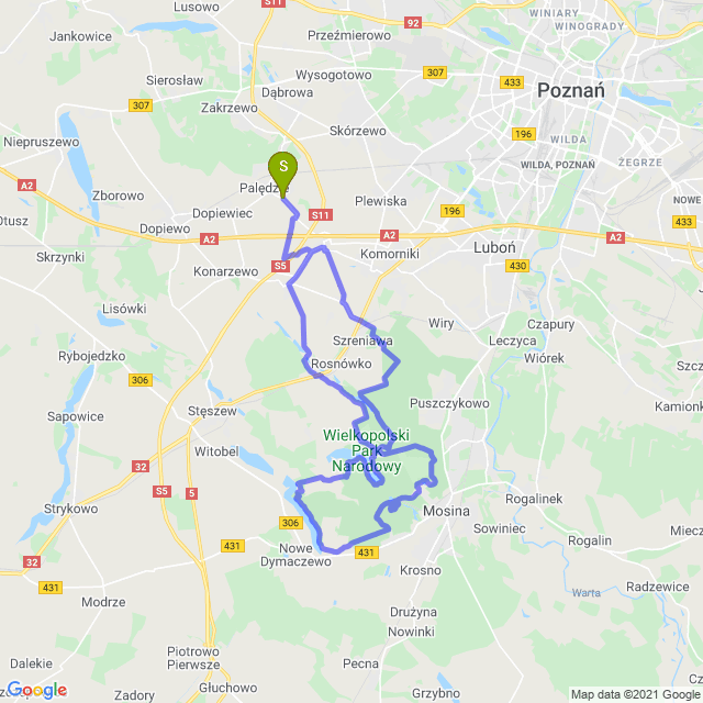 Mapa trasy WPN w lipcu