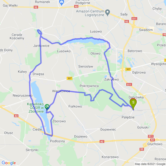 Mapa trasy Wokół komina ale z jakimi widokami