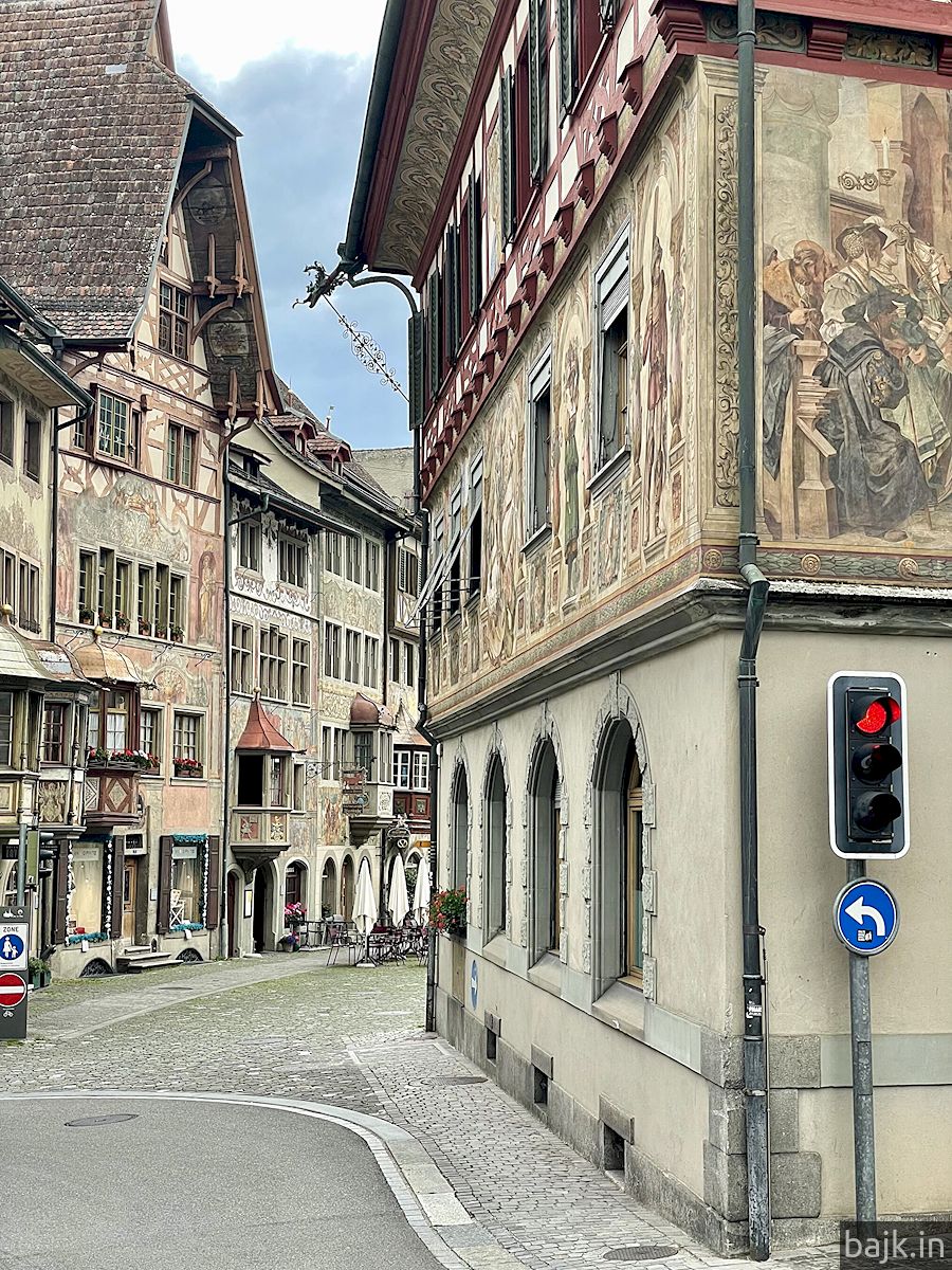 Docieramy do średniowiecznego miasteczka Stein am Rhein